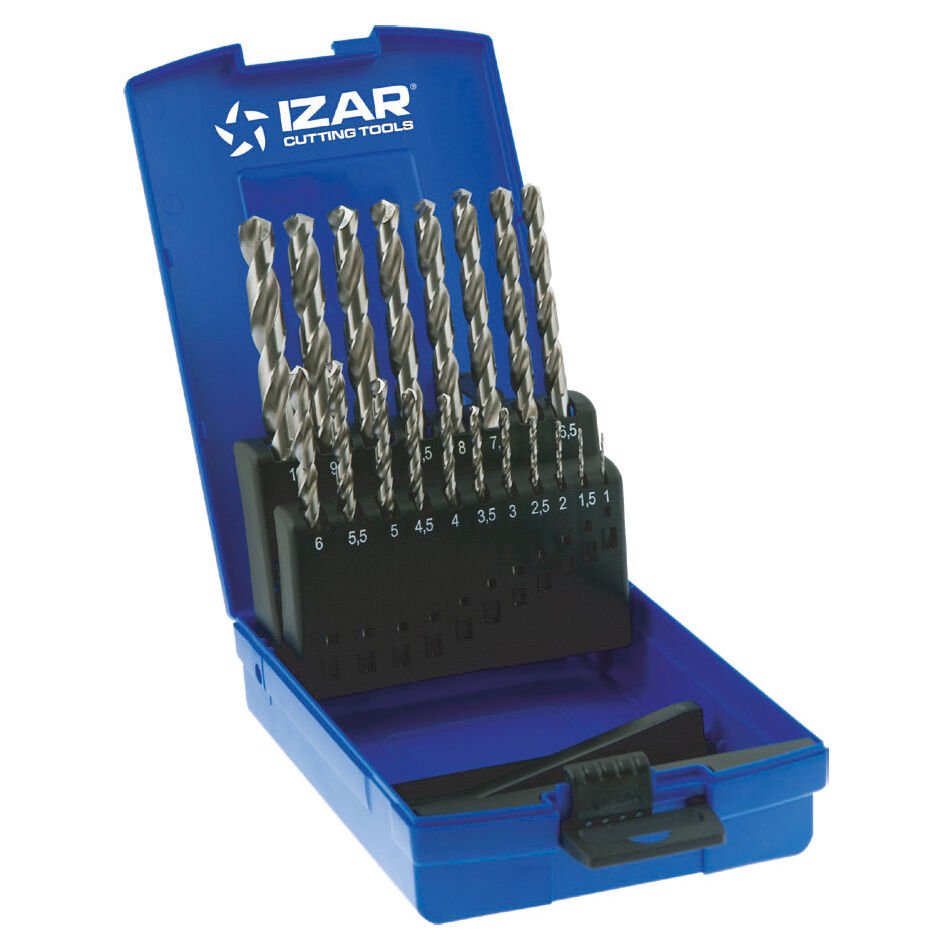 IZAR DIN338 MATKAP SETİ 19 PARÇA 1-10mmx0.5 (1013)